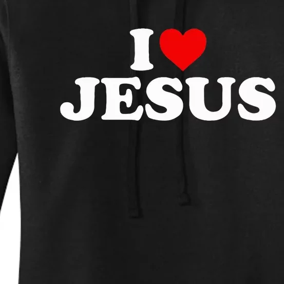 I Love Jesus - Heart Women's Pullover Hoodie