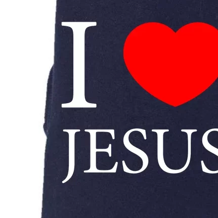 I Love Jesus Simple Logo Doggie 3-End Fleece Hoodie