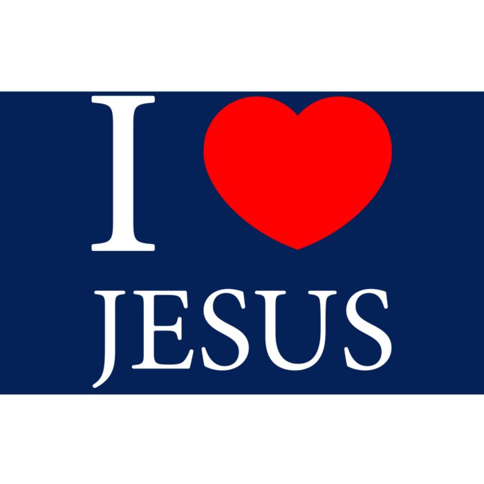 I Love Jesus Simple Logo Bumper Sticker