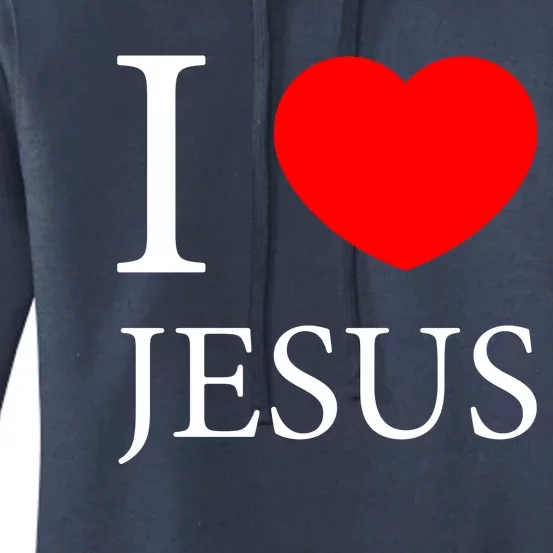 I Love Jesus Simple Logo Women's Pullover Hoodie