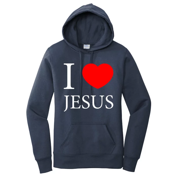 I Love Jesus Simple Logo Women's Pullover Hoodie