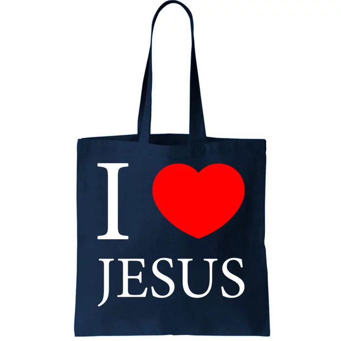 I Love Jesus Simple Logo Tote Bag