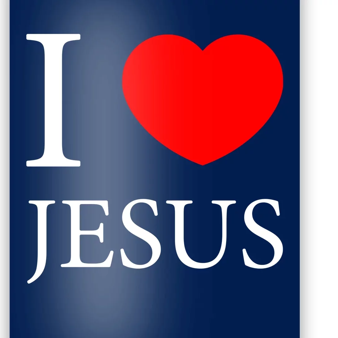 I Love Jesus Simple Logo Poster