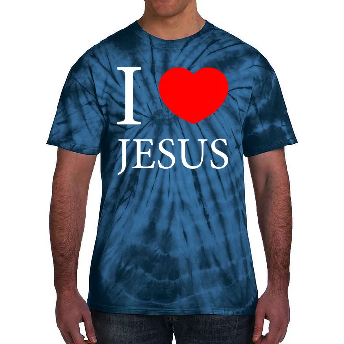 I Love Jesus Simple Logo Tie-Dye T-Shirt