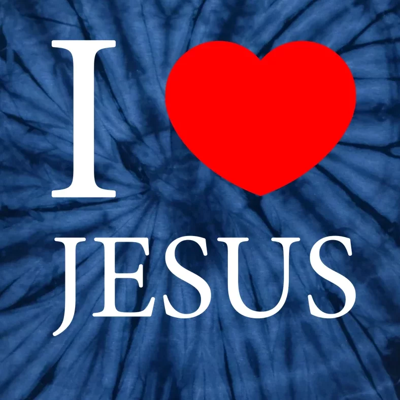 I Love Jesus Simple Logo Tie-Dye T-Shirt