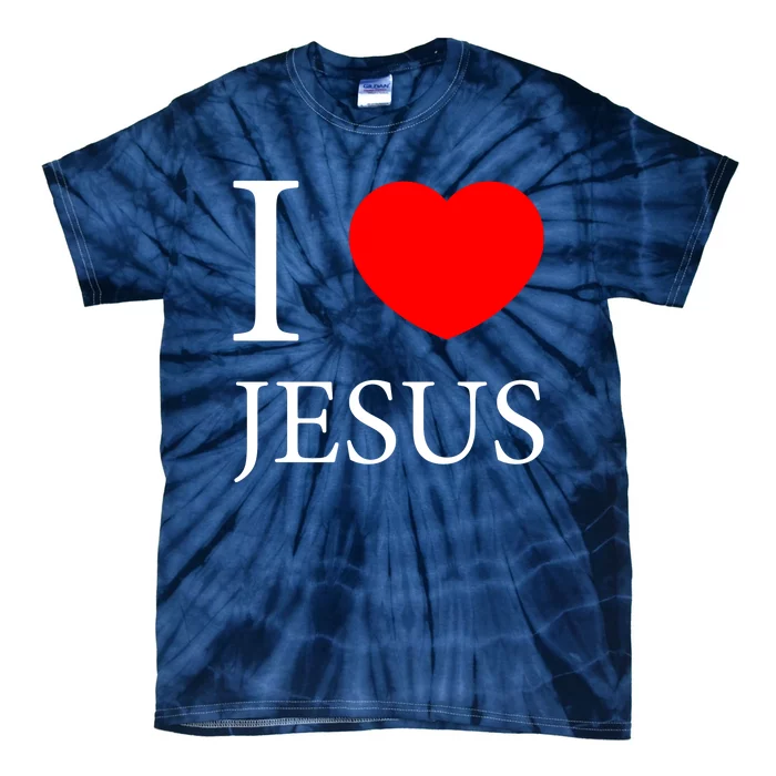 I Love Jesus Simple Logo Tie-Dye T-Shirt