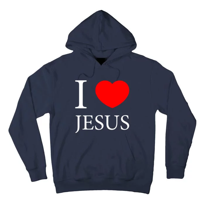 I Love Jesus Simple Logo Tall Hoodie