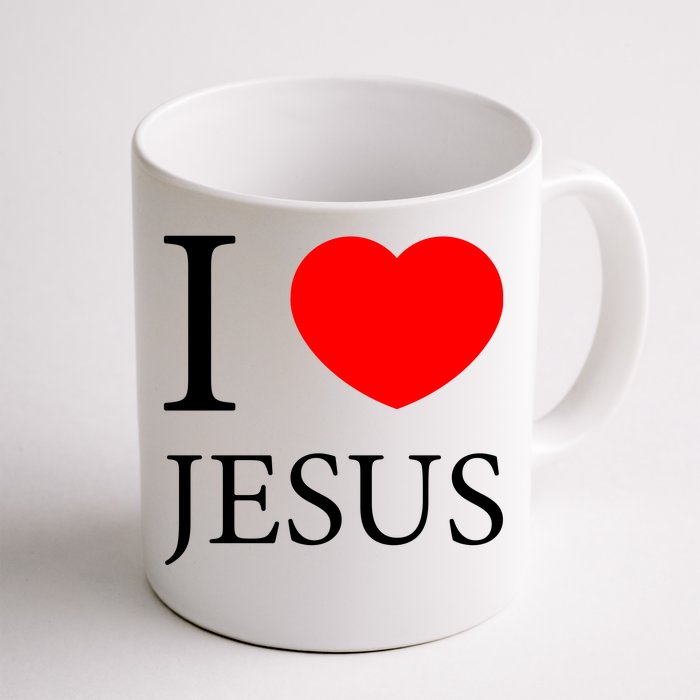 I Love Jesus Simple Logo Front & Back Coffee Mug