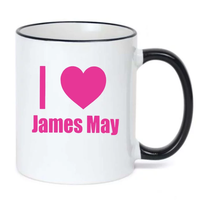 I Love James May Black Color Changing Mug