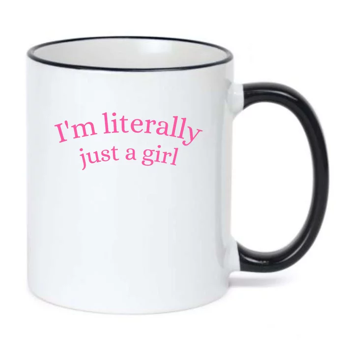 IM Literally Just A Girl Black Color Changing Mug