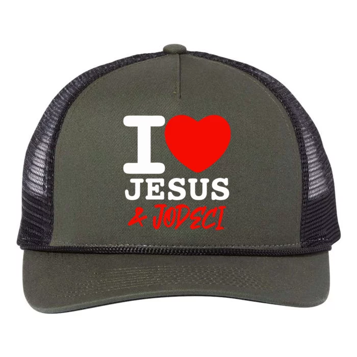 I Love Jesus & Jodeci Retro Rope Trucker Hat Cap