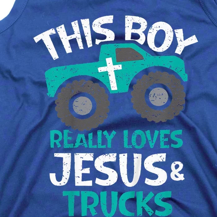 I Love Jesus And Trucks Tank Top