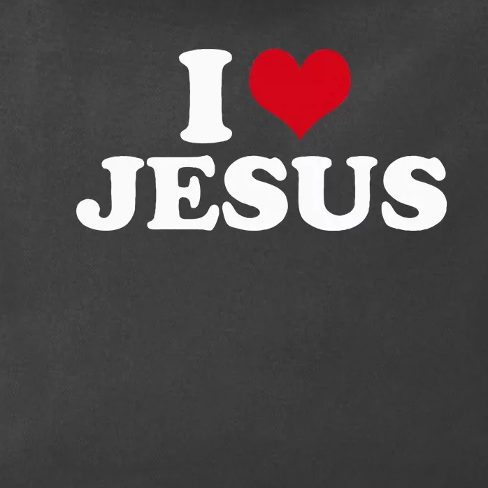 I Love Jesus Zip Tote Bag