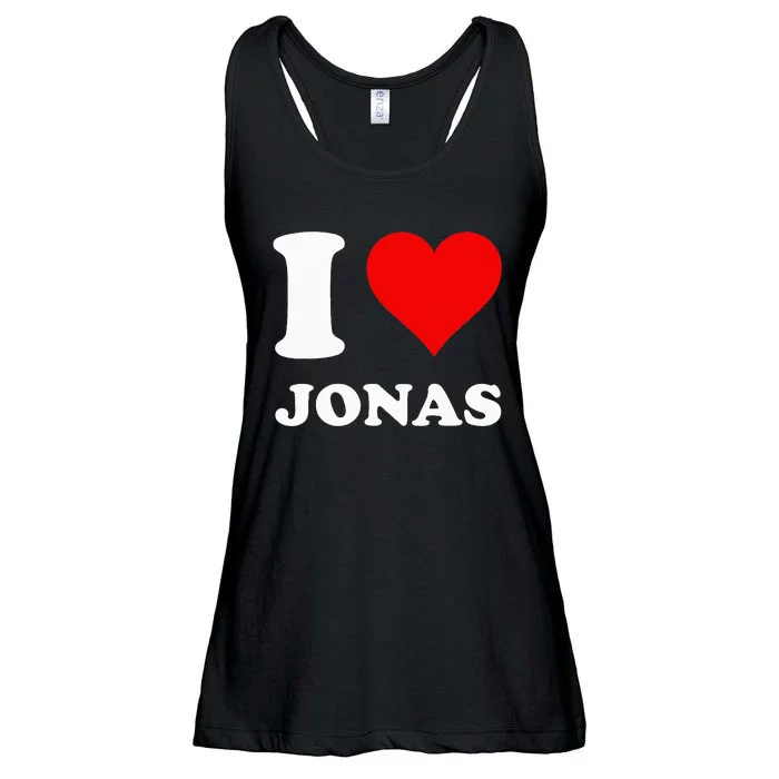 I Love Jonas Ladies Essential Flowy Tank