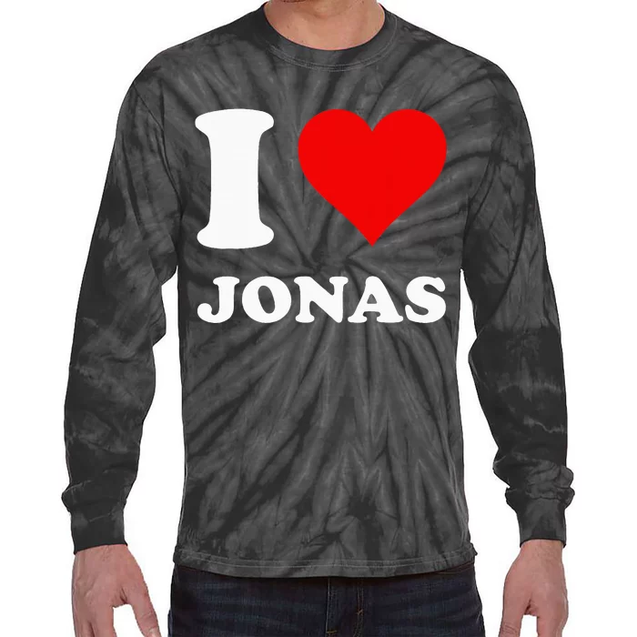 I Love Jonas Tie-Dye Long Sleeve Shirt