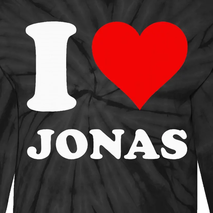 I Love Jonas Tie-Dye Long Sleeve Shirt