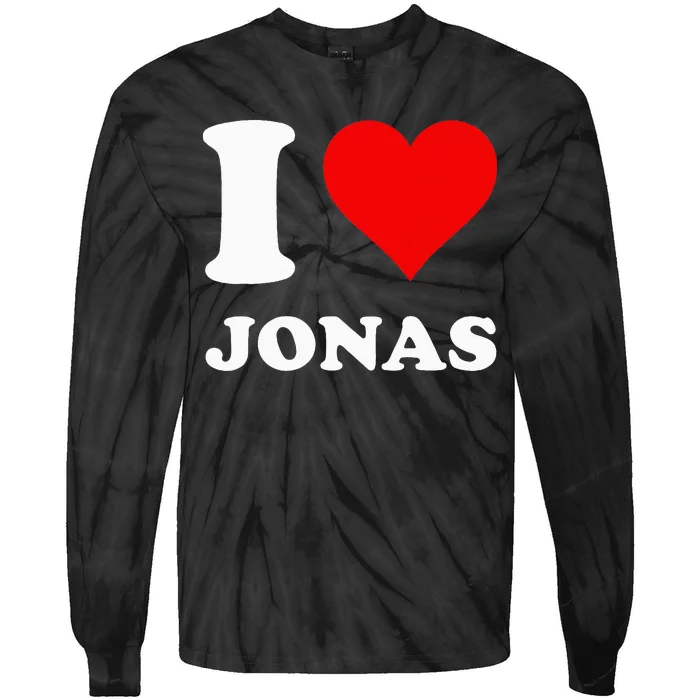 I Love Jonas Tie-Dye Long Sleeve Shirt