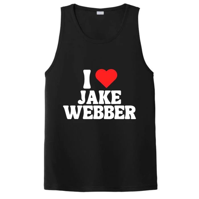 I Love Jake Webber I Heart Jake Webber Performance Tank