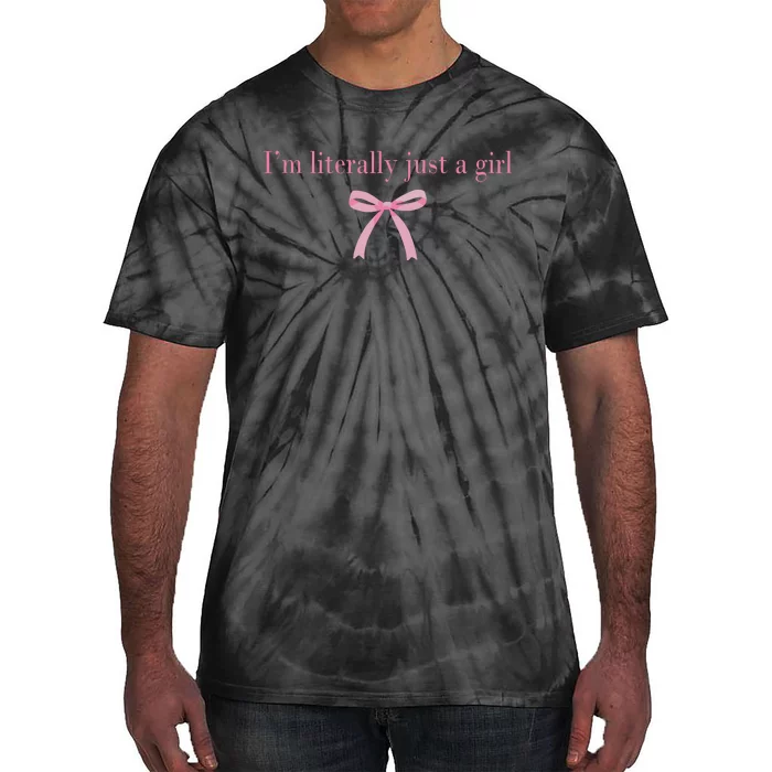 Im Literally Just A Girl Sad Hamster Meme With Ribbon Tie-Dye T-Shirt