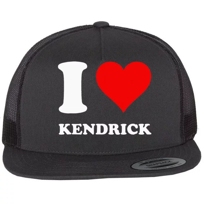 I Love Kendrick Flat Bill Trucker Hat