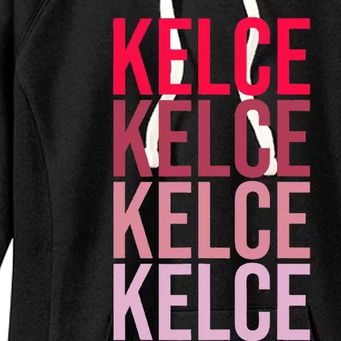 I Love Kelce First Name Kelce Women's Fleece Hoodie