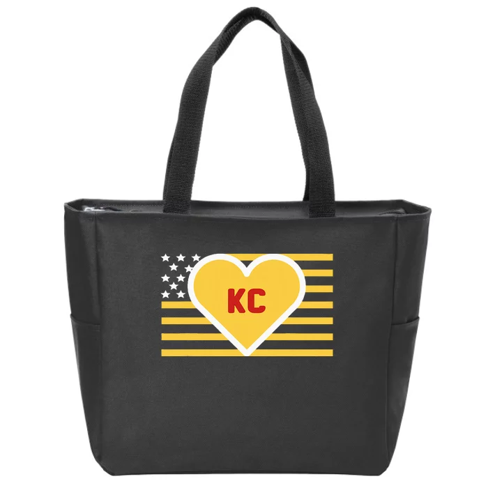 I Love Kansas City Kc Zip Tote Bag