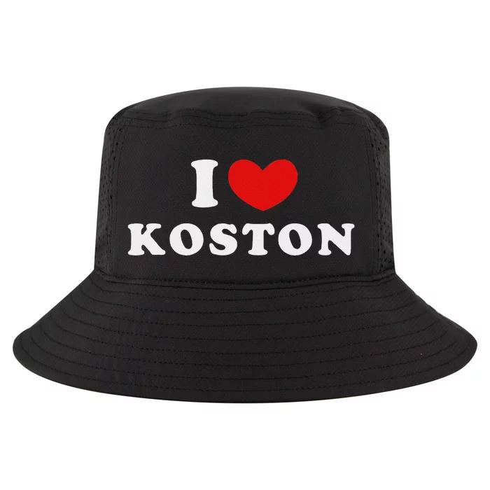 I Love Koston Personalized Name Design Cool Comfort Performance Bucket Hat