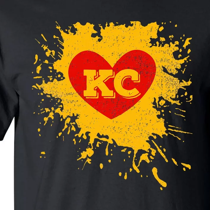 I Love Kc Heart Tall T-Shirt