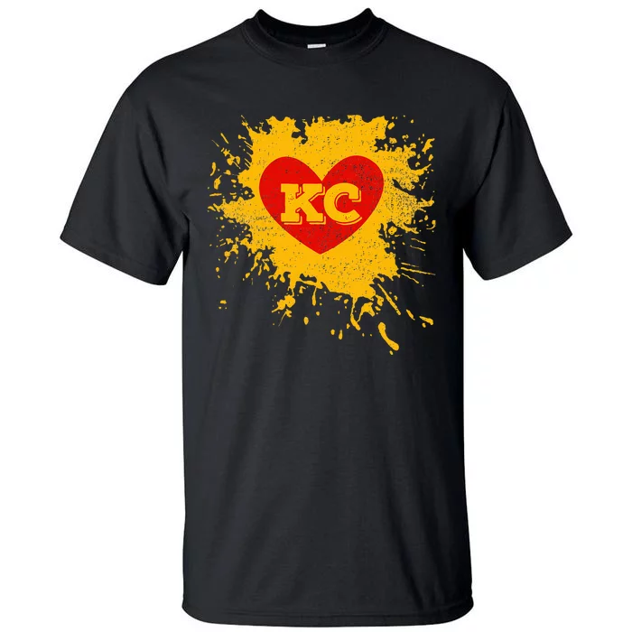 I Love Kc Heart Tall T-Shirt