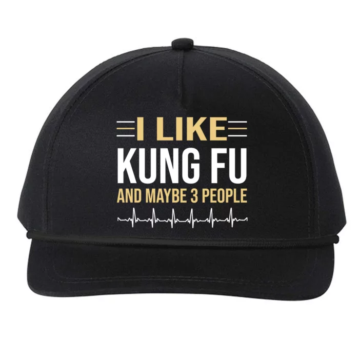 I Like Kung Fu And Maybe 3 People Snapback Five-Panel Rope Hat