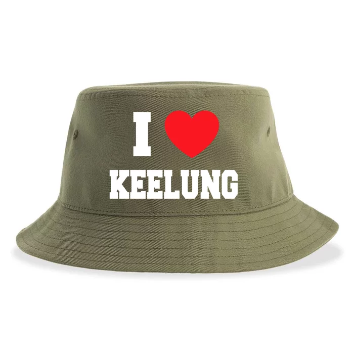 I Love Keelung Gift Sustainable Bucket Hat