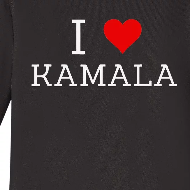 I Love Kamala Baby Long Sleeve Bodysuit