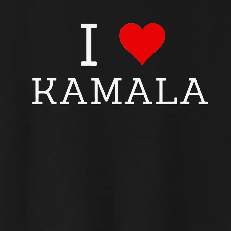 I Love Kamala Women's Crop Top Tee