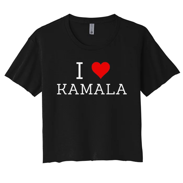 I Love Kamala Women's Crop Top Tee