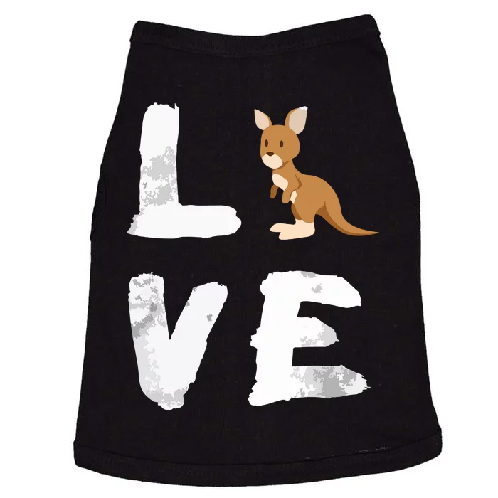 I Love Kangaroo Australia Pride Animal Gift Tee Doggie Tank