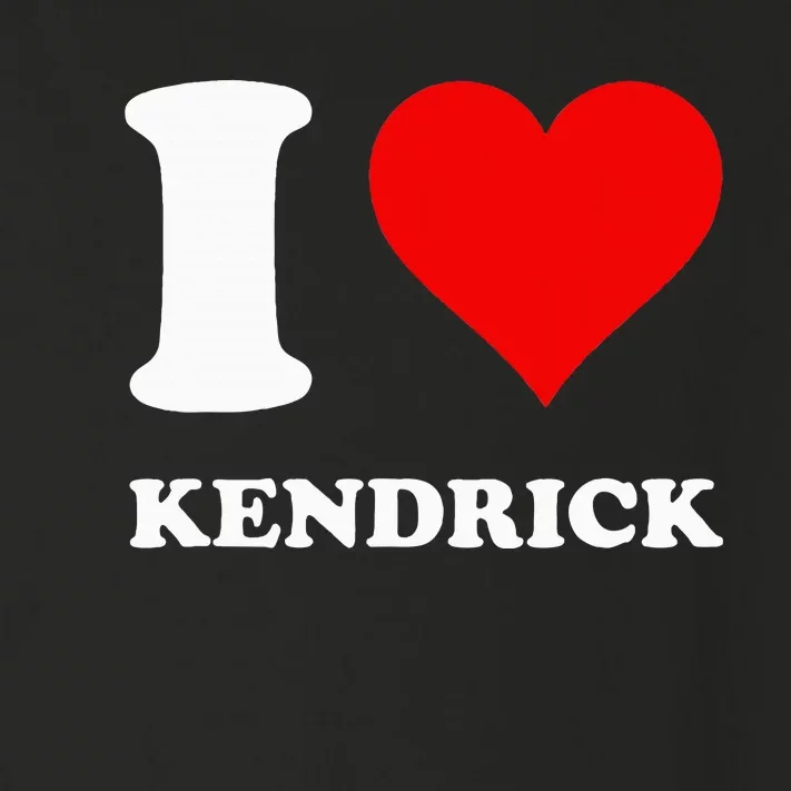 I Love Kendrick Toddler Long Sleeve Shirt