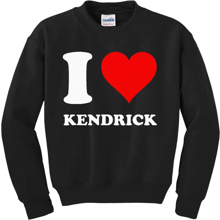 I Love Kendrick Kids Sweatshirt