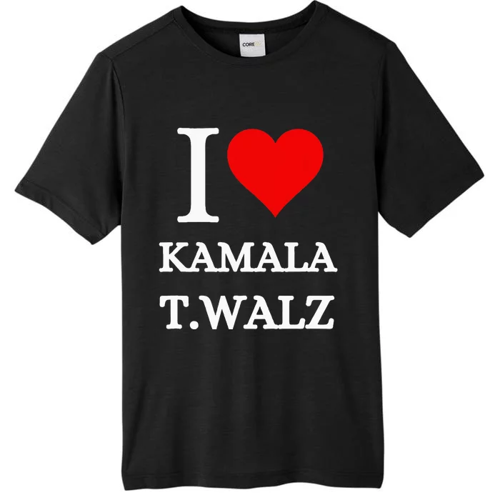 I Love Kamala Harris Tim Waltz 2024 ChromaSoft Performance T-Shirt