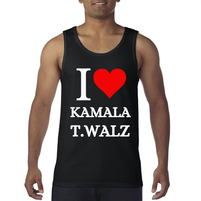 I Love Kamala Harris Tim Waltz 2024 Tank Top