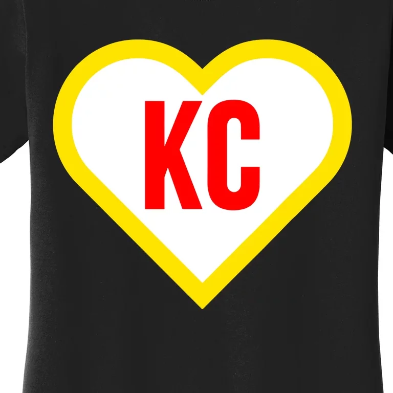 I Love Kansas City Kc Football Heart Women's T-Shirt