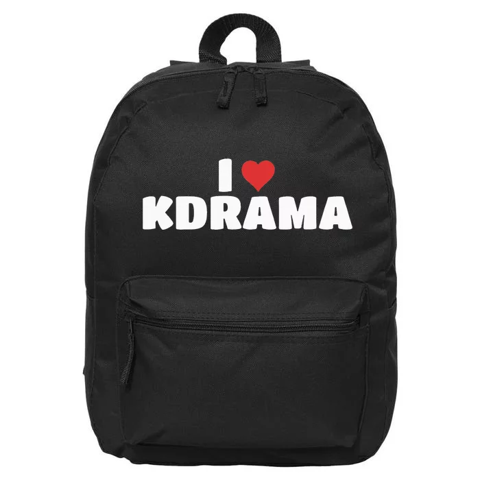 I Love Kdrama 16 in Basic Backpack