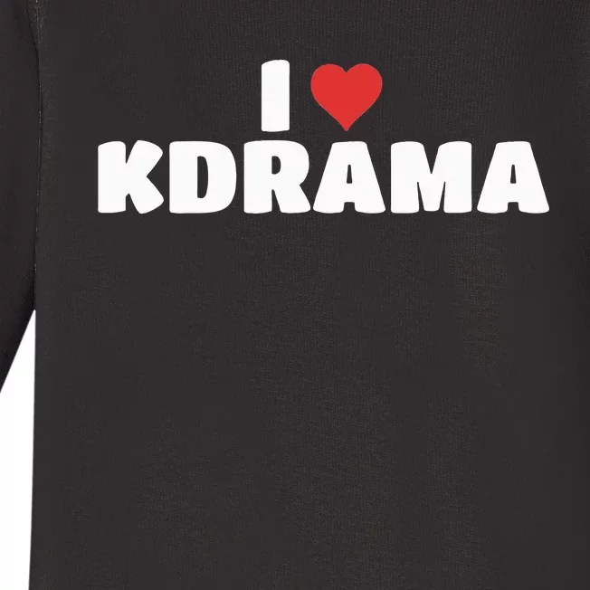 I Love Kdrama Baby Long Sleeve Bodysuit