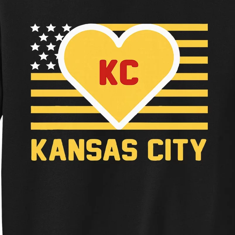 I Love Kansas City Kc Tall Sweatshirt