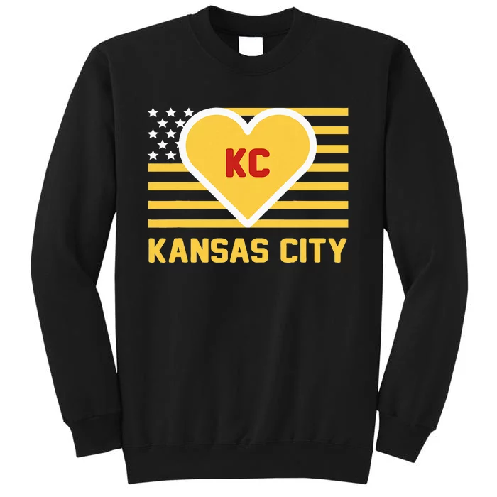 I Love Kansas City Kc Tall Sweatshirt