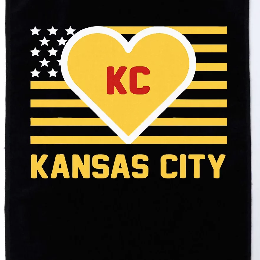 I Love Kansas City Kc Platinum Collection Golf Towel