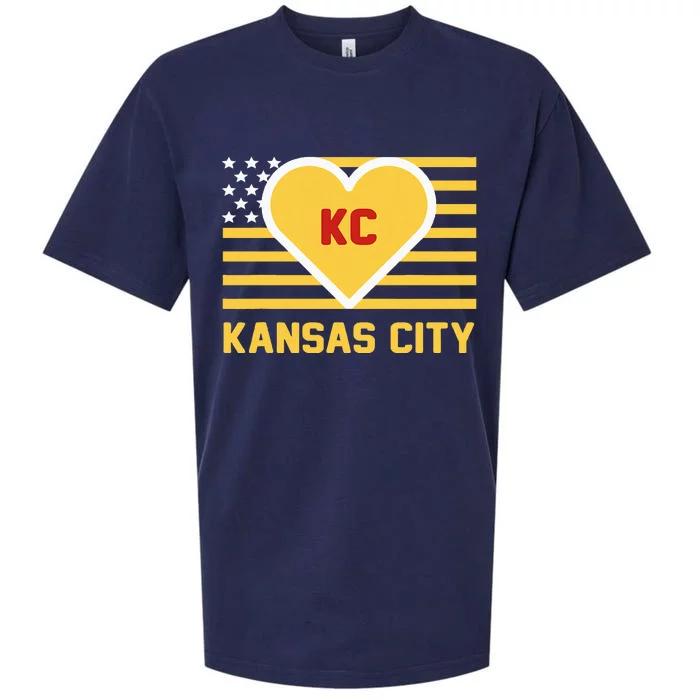 I Love Kansas City Kc Sueded Cloud Jersey T-Shirt