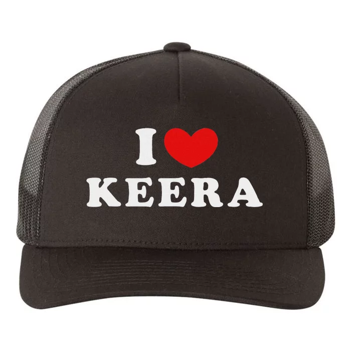 I Love Keera Heart Keera Design Yupoong Adult 5-Panel Trucker Hat