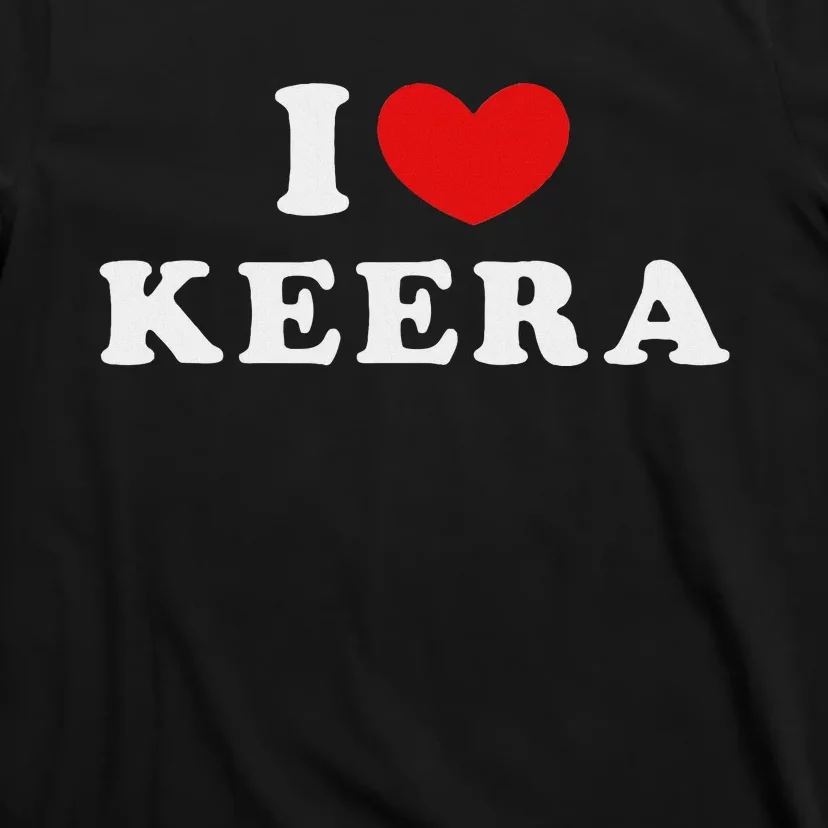 I Love Keera Heart Keera Design T-Shirt