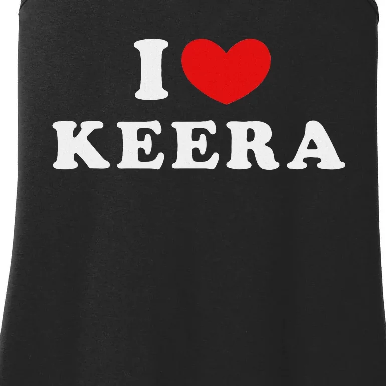 I Love Keera Heart Keera Design Ladies Essential Tank