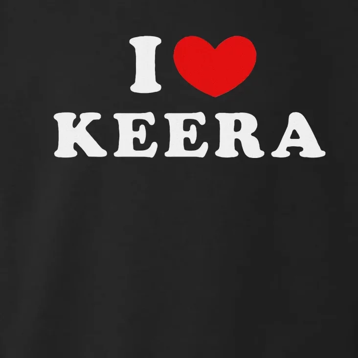 I Love Keera Heart Keera Design Toddler Hoodie